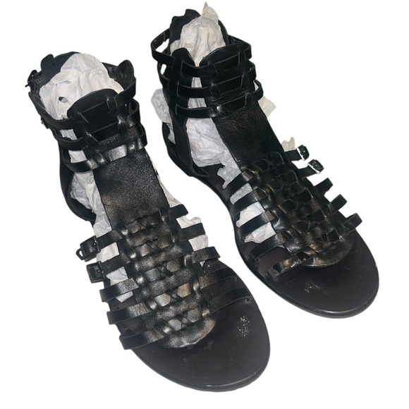 Vince Camuto Jatella Black Leather Sandal Women’s Size 7 (37) - Picture 11 of 12